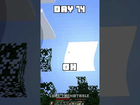 100 Days - [Minecraft Shorts] - Day 74 #minecraft #100days