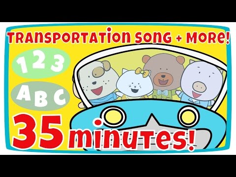 Transportation Song, Weather Song + More | Kids Song Compilation | The Singing Walrus