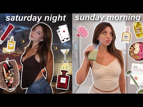 spend a WEEKEND with me! ✨ (going out sat night & recovering sun morning)