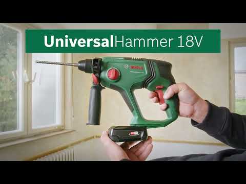 Trapano a percussione a batteria Bosch UniversalHammer 18V - per lavori di foratura e scalpellatura