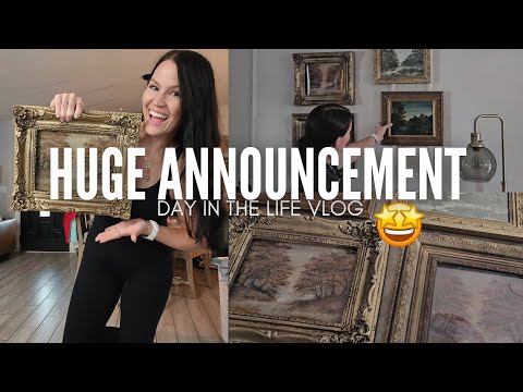 🎉 Huge announcement!  Thrifting , DIY,  homemaking, and more! @karrielynn  VLOG