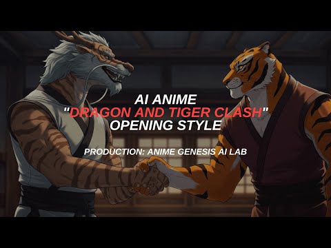 【Anime Genesis AI Lab】AI anime "Dragon and Tiger clash" opening style