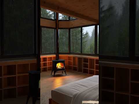 #rain #cabinambience #relax #cozycabinambience #rainsounds #cabinsound #fireplace #peace  #calm