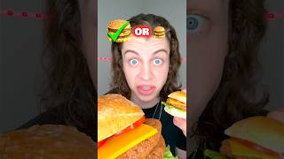 Real or big food beger eating #funny #food #eating #comedy #mukbang #newytshorts #realorfake 776