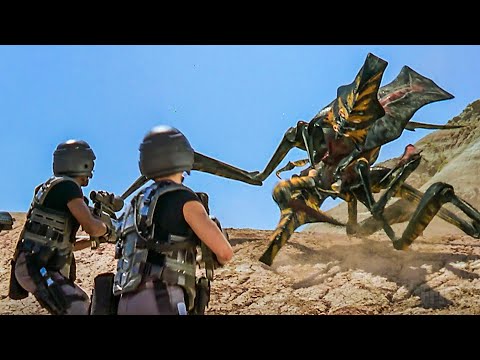 Roughneck Squad annihilates Bugs by the dozen | Starship Troopers | CLIP 🔥 4K