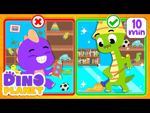 Dino Dance Song💃🏻💃🏻| Clean up song| Playlist |  DINO Planet