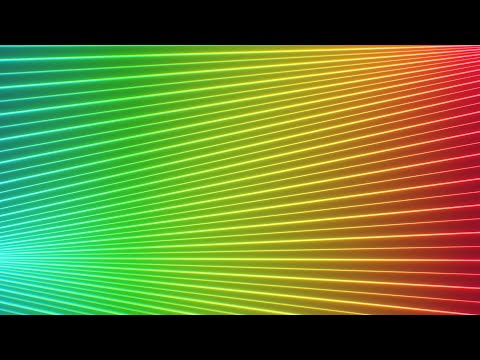 Cool Wavy Rainbow Neon Lines Glowing Spectrum Moving Pattern Illusion 4K UHD 60fps 1 Hour Video Loop