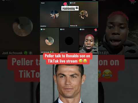 Peller went live with Ronaldo's Son on tiktok😳🎉#funny #shorts #viralvideo #ronaldo #peller #live