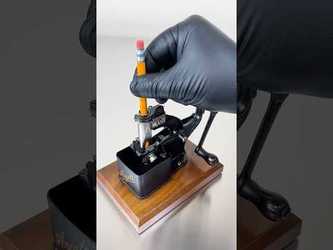 1907 Angell Pencil Sharpener In Action