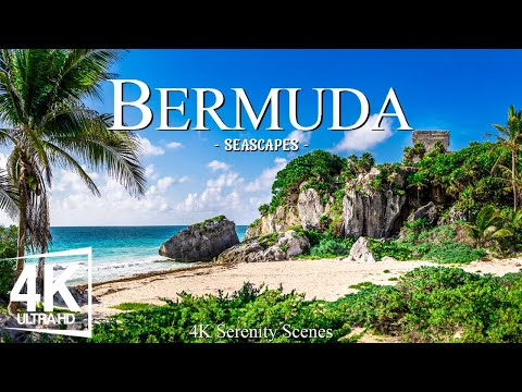 Bermuda 4K - Pink Sand Beaches, Crystal Clear Waters, Tropical Paradise Vibes | Calming Music