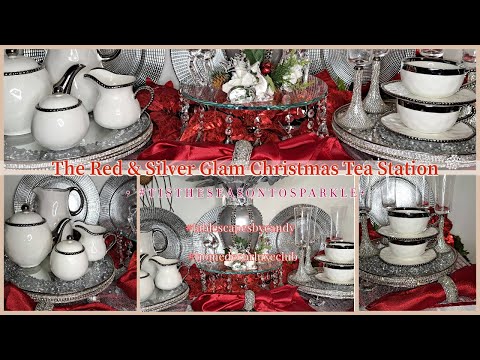 The Red and Silver Christmas Tablescape | 2023 Christmas Home Décor Ideas | Home Décor Luxe Club