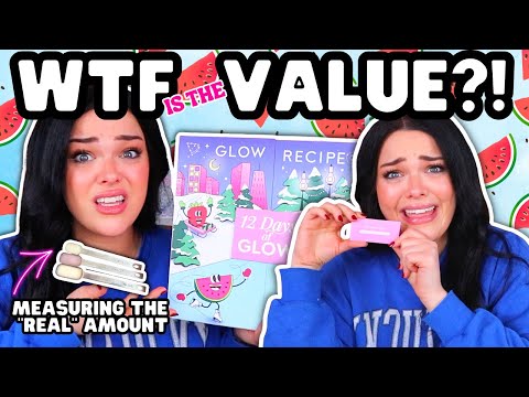 WTF IS THE VALUE?!? $75 Glow Recipe Calendar Unboxing!