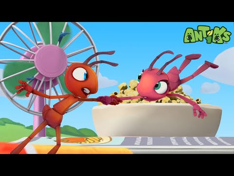 Popcorn Challenge! 🍿 | Antiks 🐜 | Funny Cartoons for Kids