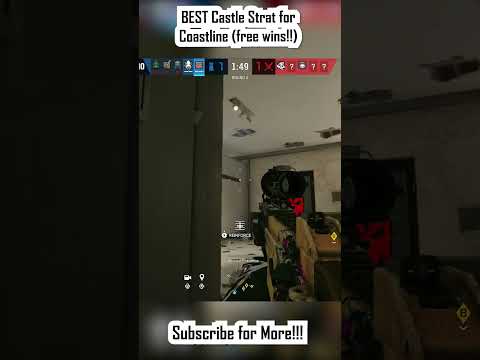 BEST Castle Strat for Coastline free wins!!! #r6s #rainbowsixsiege #gaming