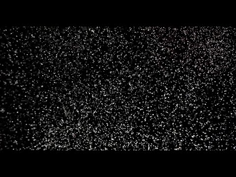 Particles falling snow overlay Black Screen 4K / Filmed with RED camera relaxing Background