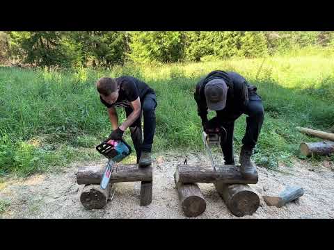 Building a massive Log Bench in the Wild. Life in Log Cabin in the Siberian Forest