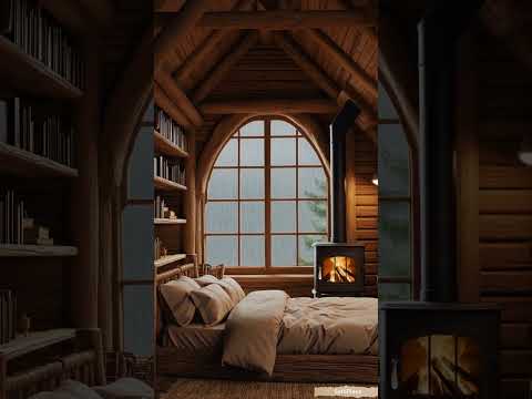 #rain #cabinambience #relax #cozycabinambience #rainsounds  #cabinsound  #fireplace  #peace   #calm