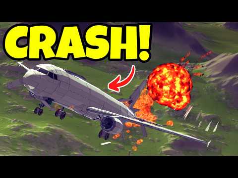 Realistic Plane Crashes DESTRUCTION! (Besiege Gameplay)