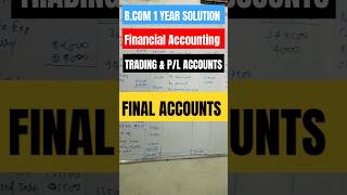 Bcom first year Financial Accounts #shots, #shortsvideo #raipur