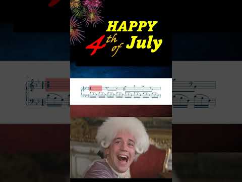 Mozart Wishes you a Happy 4th of July XD #classicalmusic