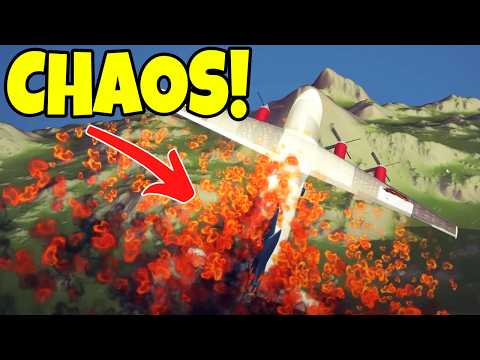 Testing CRAZY Mid-Air Plane Crashes In Besiege