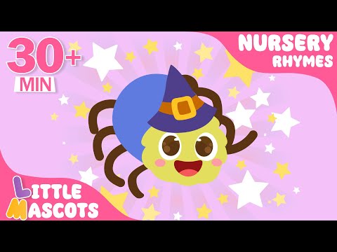 ✨Itsy Bitsy Spider + Head Shoulder Knees & Toes + more Little Mascots Nursery Rhymes & Kids Songs