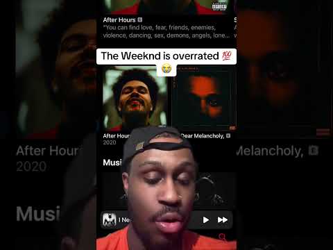 The Weeknd is overrated. #theweeknd #weekend #youtubeshorts #artist #explore #afterhours