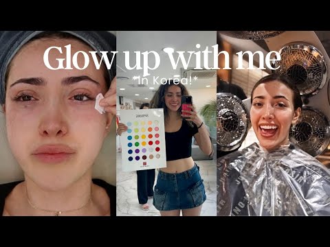 EXTREME glow up in KOREA! *skin injections, hair treatment, color analysis, etc!*