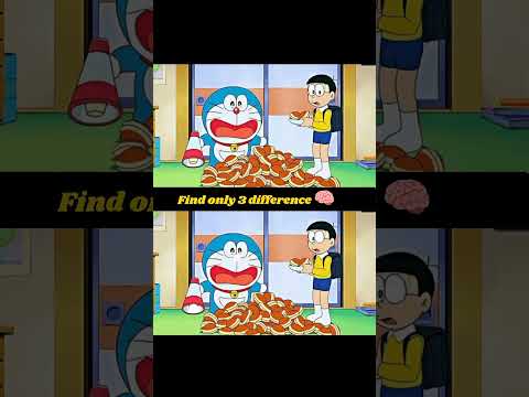 Find the 3 difference?#ytshorts#trends#nitflix#game#doraemon#naruto#squidgame#techquiz#puzzle#anime