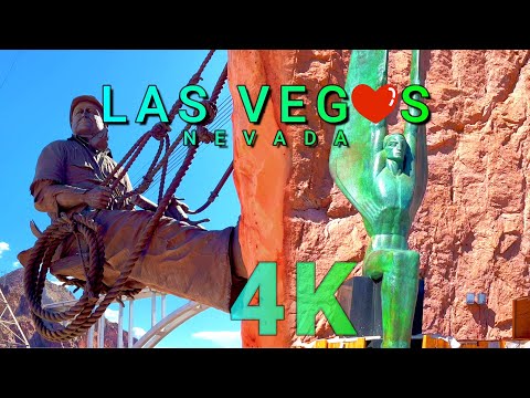 Hoover Dam Walk on a Great  Day, Nevada USA 4K - UHD