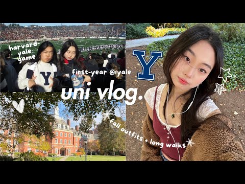 week in my life @ yale 🐶: harvard-yale game, productive study days, k-pop dance show