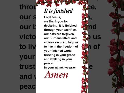 A Thankful Prayer For Jesus' Victory