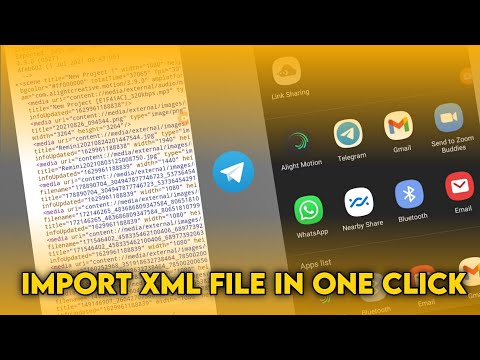 HOW TO IMPORT XML FILE IN ALIGHT MOTION