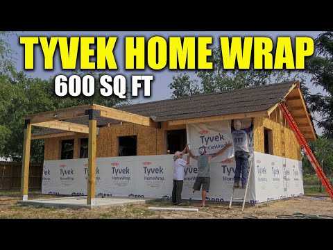 That's A Wrap! Adding Tyvek Home Wrap To My Tiny House | DIY | South Texas Living