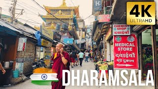 🇮🇳 McLeod Ganj - Main Market - Dharamsala | Himachal Pradesh [ 🇮🇳 WALK 4k ] #dharamshala #mcleodganj