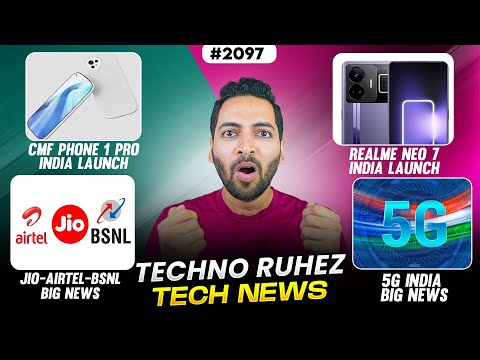 CMF Phone 1 Pro😲,Jio-Airtel-BSNL Big News, Oneplus 13R SD 8 Gen 3,POCO X7 Pro India Launch,5G India