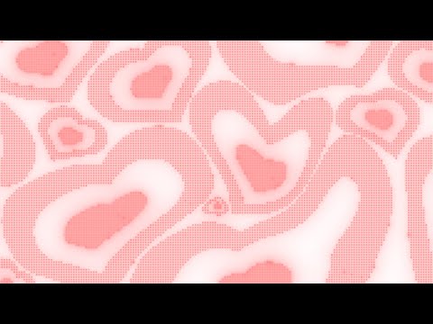 Warped White and Pastel Pink Y2k Neon LED Lights Heart Background || 10 Minutes Looped HD