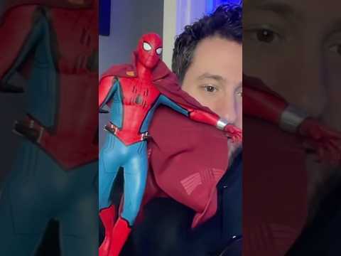 New Spider-Man Actor Sees His Figure for FIRST TIME! #spiderman