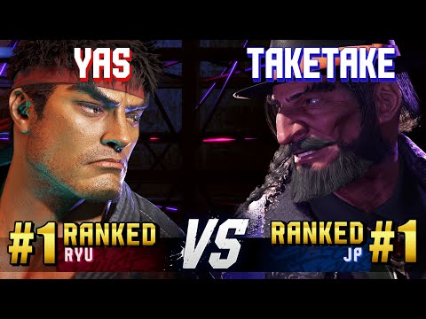 SF6 ▰ YAS (#1 Ranked Ryu) vs TAKETAKE-PIANO (#1 Ranked JP) ▰ High Level Gameplay