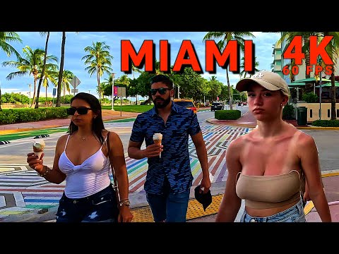 Miami Downtown Walk on a Beautiful Day 4K