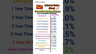 post office new interest rates 2025 #postoffice #2025 #viral