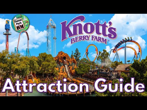 Knott's Berry Farm ATTRACTION GUIDE - 2025 - ALL SHOWS & RIDES - Buena Park, California