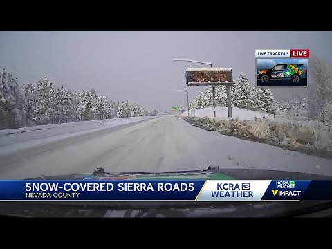 Chain controls in effect due to Northern California winter storm