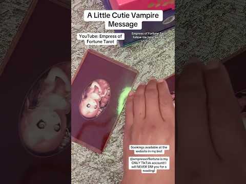 Little Vampire Message 4 U!!! 🧛🏽‍♀️#vampires #tarot #divination #tarotreading #tarotreader #oracle