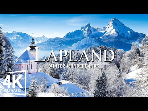 Lapland 4K ❄ Journey Through the Winter Splendor of Wonderland - Piano Music 4K UHD