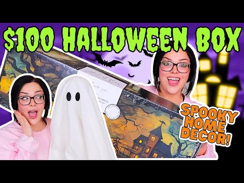 $100 HALLOWEEN HOME DECOR! Worth The Money?! | Steal It Halloween Box Unboxing