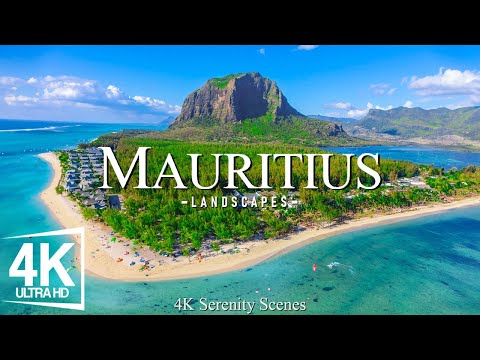 Mauritius 4K - Turquoise Waters, White Sand Beaches & Calming Piano Music