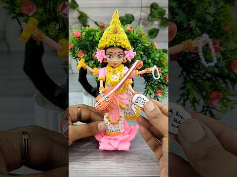 Navaratri Special 🙏🥰💕DIY Maa Saraswati Devi Making With Super Clay🕉️🙏🥰Makeover Of Saraswati Maa💕🕉️🙏🙏