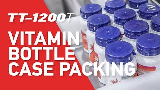 Case Packer for Vitamin and Supplement Bottles -  Model TT-1200T - Tishma Technologies