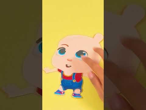 1-2-3 DIY Paper Baby John Puzzle🍭  #babyjohn #nurseryrhymes